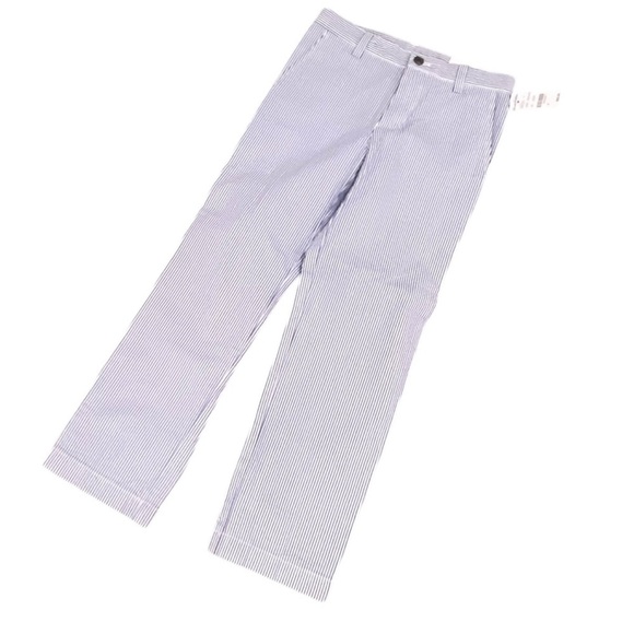 Brooks Brothers Other - NWT Brooks Brothers blue stripe 100% cotton seersucker 4 pocket pants 8(boys)